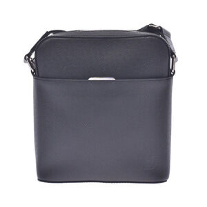 Louis Vuitton Taiga Pochette Anton Noir Black Leather Shoulder Bag